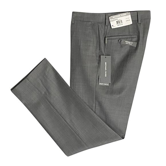 Michael Kors Men's 30x30 Suit Pant Modern Fit Stretch Fabric Light Grey NEW - Picture 1 of 11